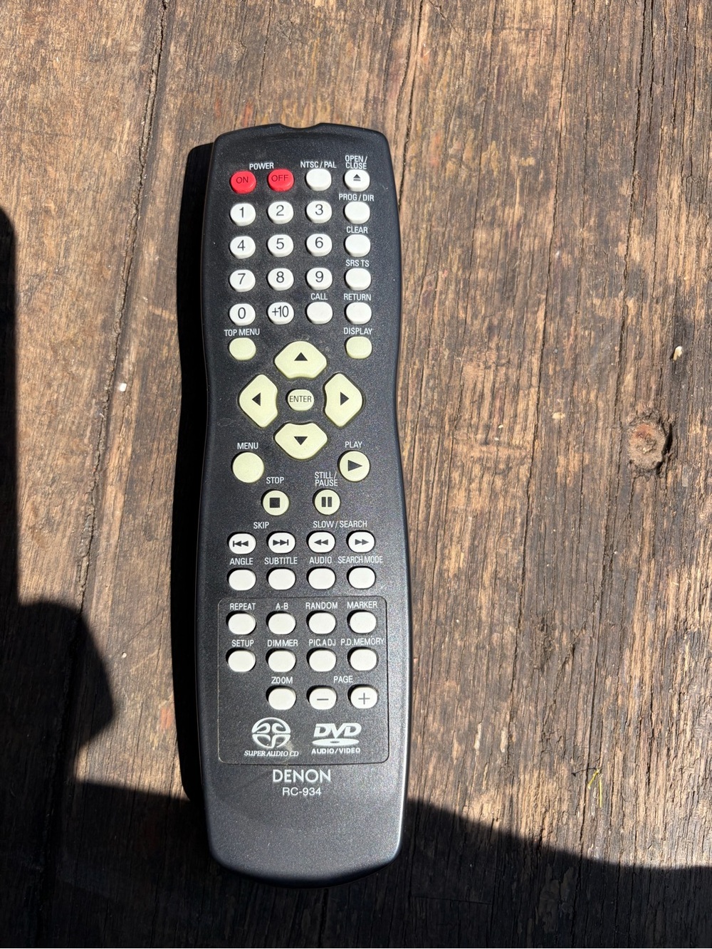 RC-934 Black DVD Remote Control